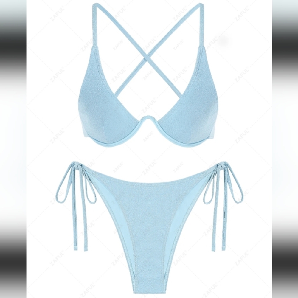 NEW W/TAG Glittery Metallic Monowire Bikini - ONLY $16!!
